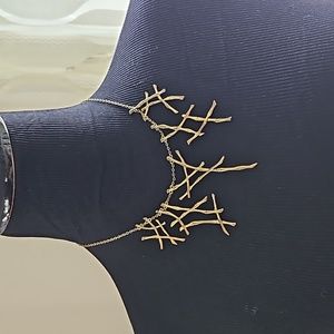 Anne Klien metal gold necklace